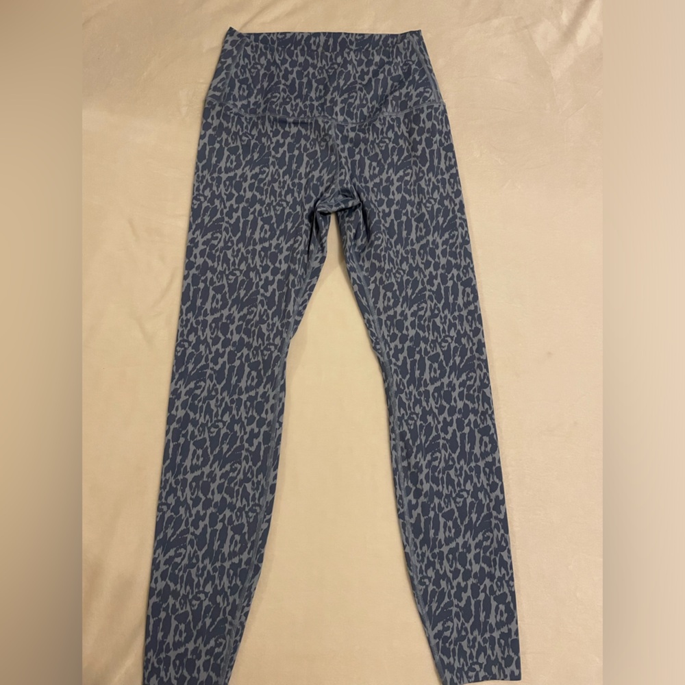 Blue Leopard Print TAVI Active‎ High Rise Leggings